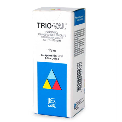 Trio-Val Solución Oral para Gotas - Farmacias Curie