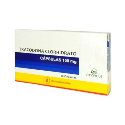 Trazodona 100mg - 28 Cápsulas - Farmacias Curie