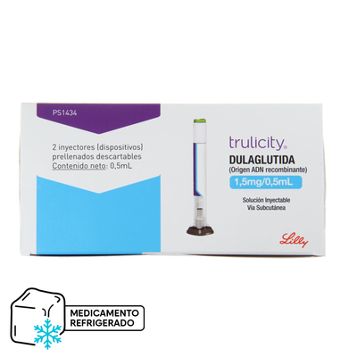 Trulicity - 2 Inyectores de 0,5 mL (Refrigerado) - Farmacias Curie