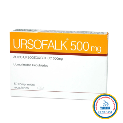 Ursofalk Comprimidos Recubiertos 500mg Medicamento Cenabast - Farmacias Curie