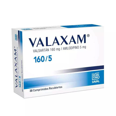 Valaxam Comprimidos Recubiertos 160/5 - Farmacias Curie