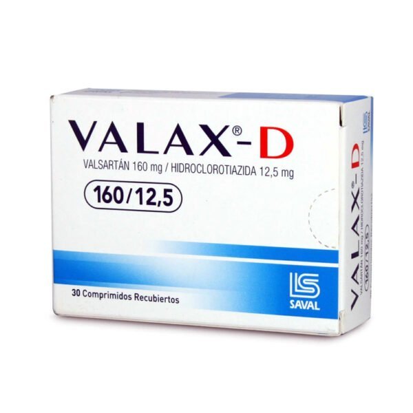 Valax-D Comprimidos Recubiertos 160/12,5 - Farmacias Curie