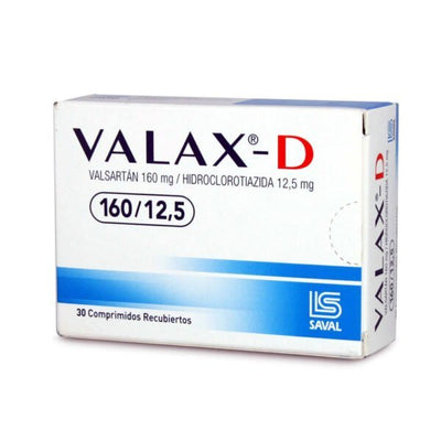 Valax-D Comprimidos Recubiertos 160/12,5 - Farmacias Curie