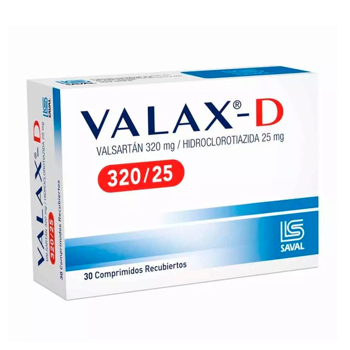 Valax-D Comprimidos Recubiertos 320/25 - Farmacias Curie