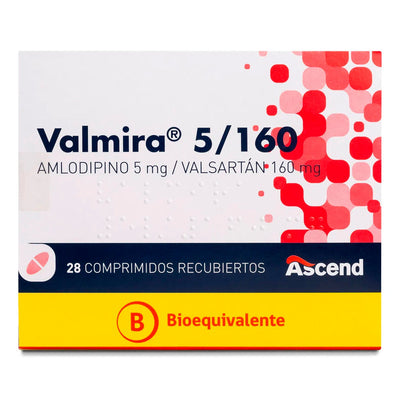 Valmira Comprimidos Recubiertos 5/160 - Farmacias Curie