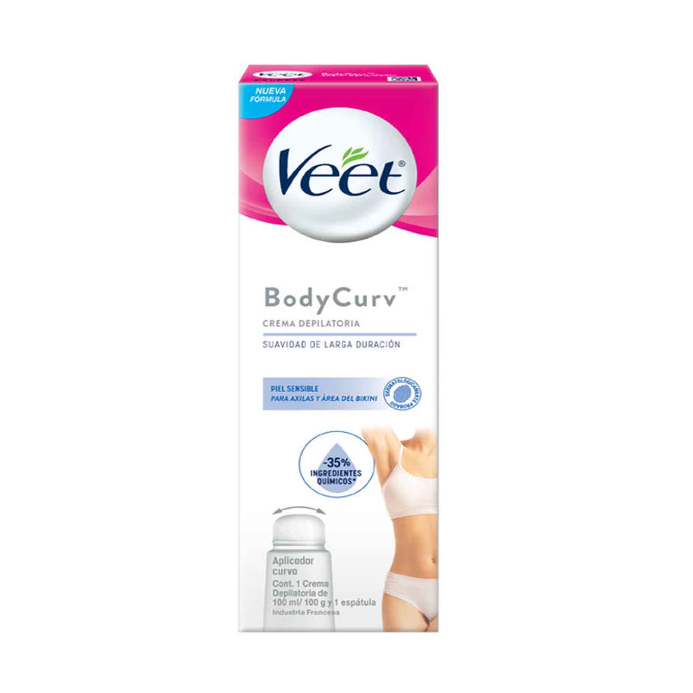 Veet Crema Depilatoria Body Curv Piel Sensible - Farmacias Curie