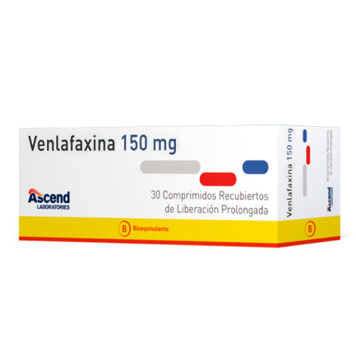 Venlafaxina 150mg - 30 Comprimidos Recubiertos de Liberación Prolongada