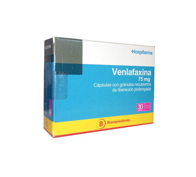 Venlafaxina Cápsulas con Gránulos Recubiertos de Liberación Prolongada 75mg - Farmacias Curie