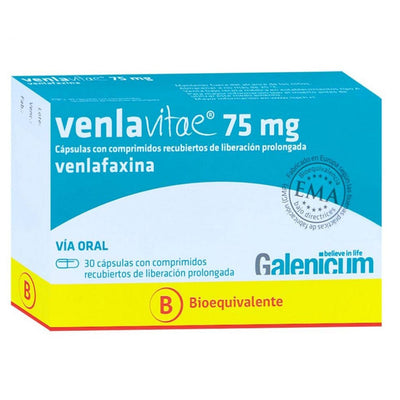 Venlavitae Cápsulas con Comprimidos Recubiertos de Liberación Prolongada 75mg - Farmacias Curie