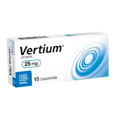Vertium 25mg - 10 Comprimidos - Farmacias Curie
