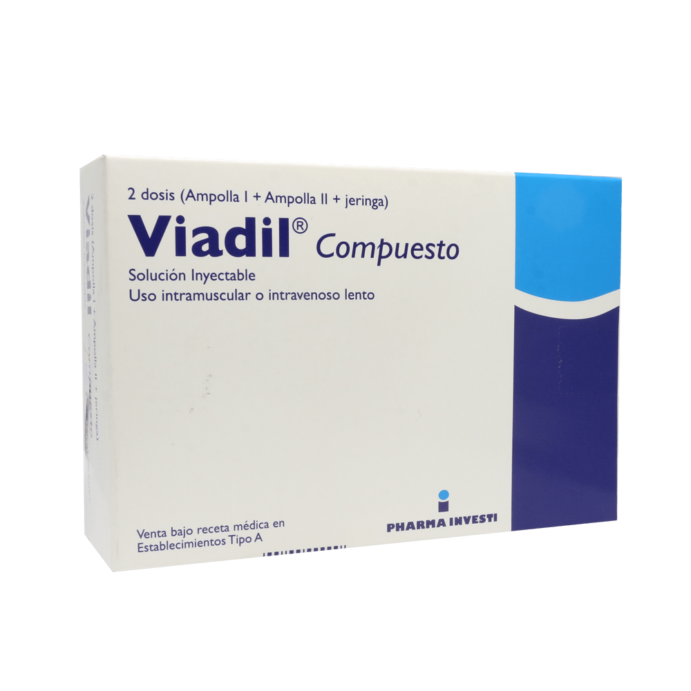Viadil Compuesto Solución Inyectable - Farmacias Curie