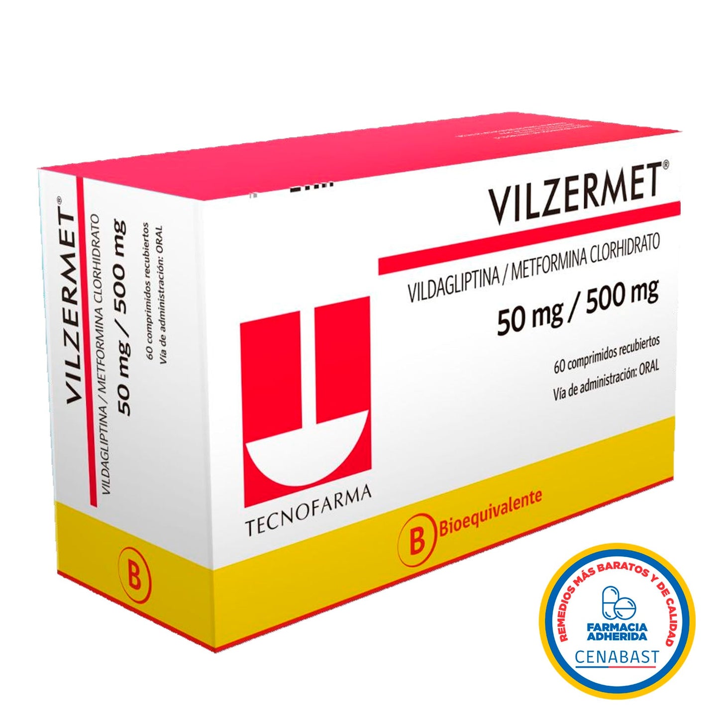 Vilzermet Comprimidos 50/500 Medicamento Cenabast - Farmacias Curie