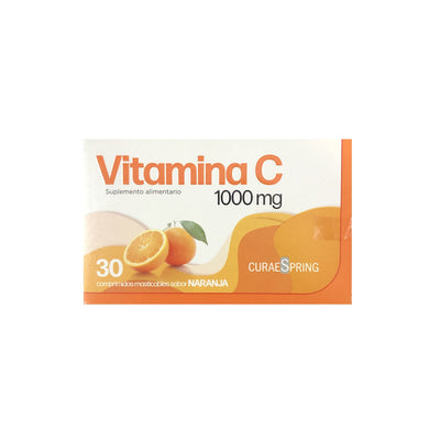 Vitamina C Comprimidos Masticables 1000mg - Farmacias Curie