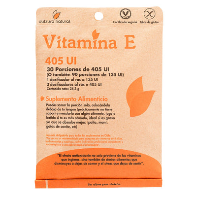 Vitamina E 405UI Sobre en Polvo - Farmacias Curie