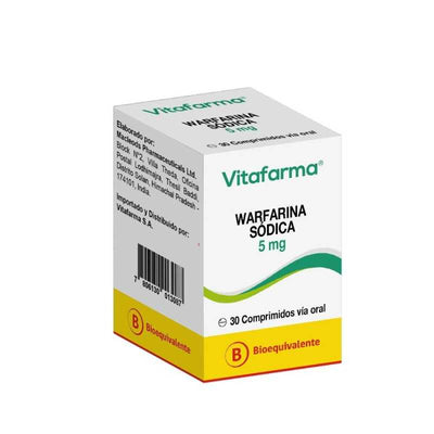 Warfarina 5mg - 30 Comprimidos - Farmacias Curie
