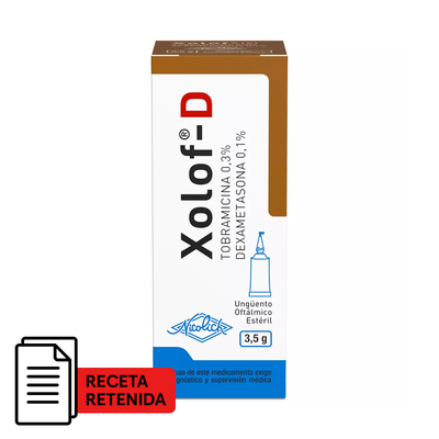 Xolof-D Ungüento Oftálmico - Farmacias Curie