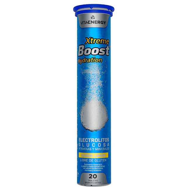 Xtreme Boost Hydration Sabor Limón - 20 Tabletas Efervescentes - Farmacias Curie