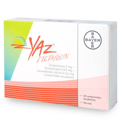 Yaz Metafolin Comprimidos - Farmacias Curie