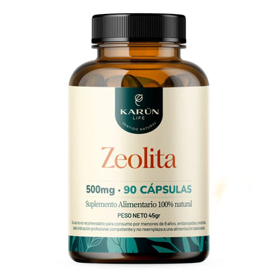 Zeolita 500mg - 90 cápsulas - Farmacias Curie