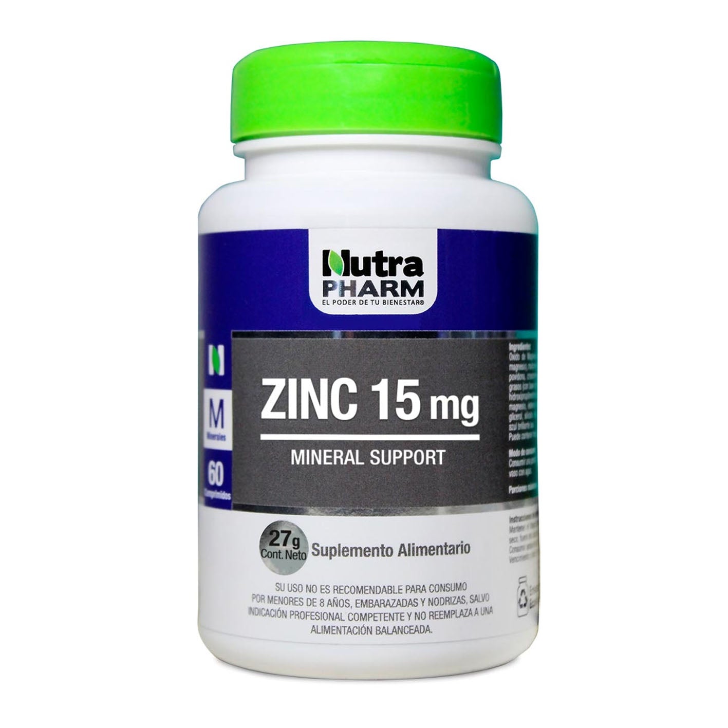 Zinc Comprimidos 15mg. - Farmacias Curie