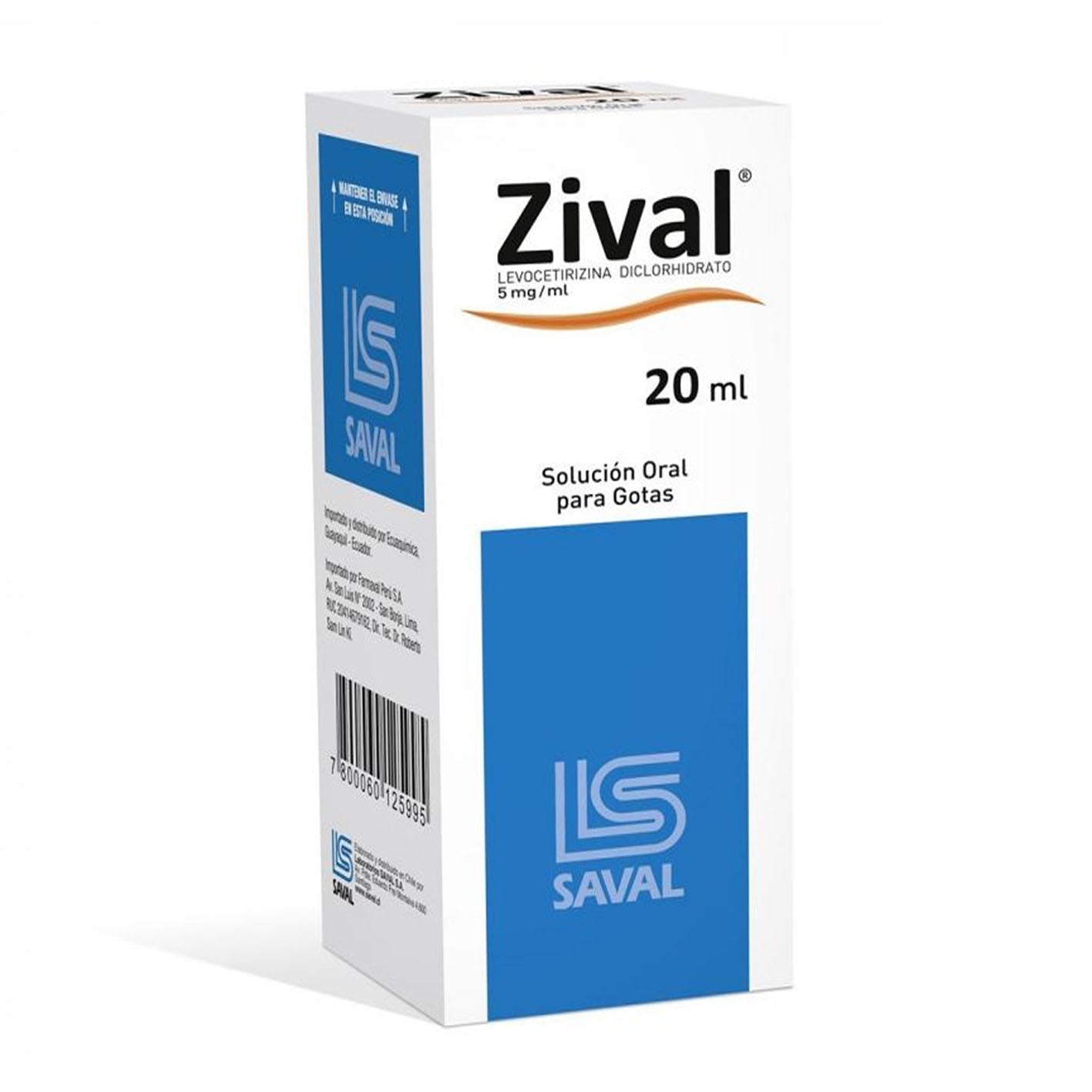 Zival Gotas Orales - 20 mL - Farmacias Curie