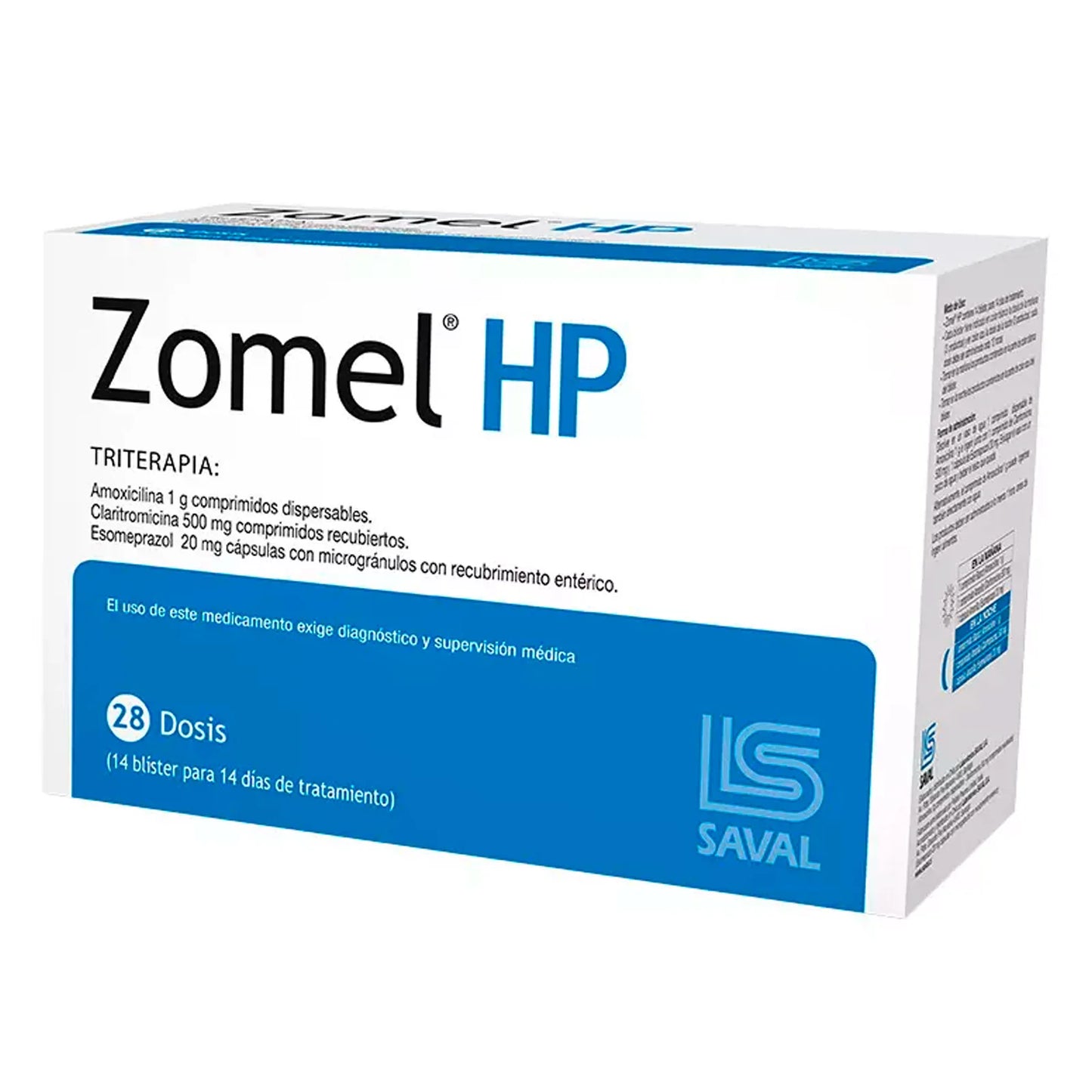 Zomel HP - Triterapia 28 Dosis - Farmacias Curie