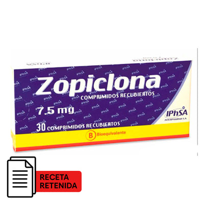 Zopiclona 7,5mg Comprimidos Recubiertos - Farmacias Curie