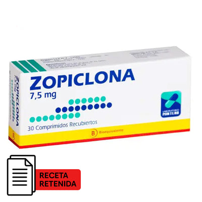 Zopiclona 7,5mg Comprimidos Recubiertos - Farmacias Curie