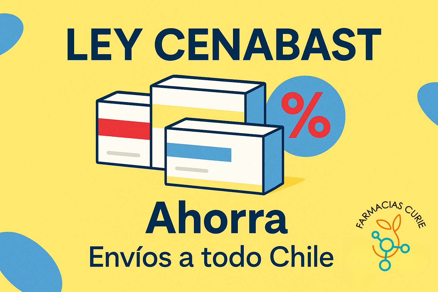 “Ley CENABAST: cómo ahorrar hasta 80 % en tus medicamentos en Farmacias Curie”