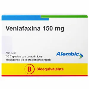Venlafaxina 150mg - 30 Cápsulas con Comprimidos de Liberación Prolongada