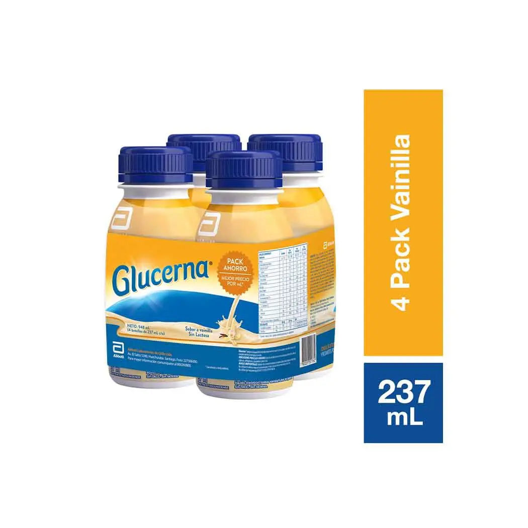 Glucerna Vainilla Liquido - 4 Unidades