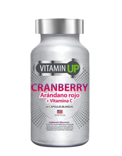 Vitamin UP Cranberry + Vit C - 60 Cápsulas Blandas - Farmacias Curie