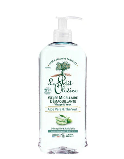 Gel micelar desmaquillante waterproof aloe vera té verde - 400 ml