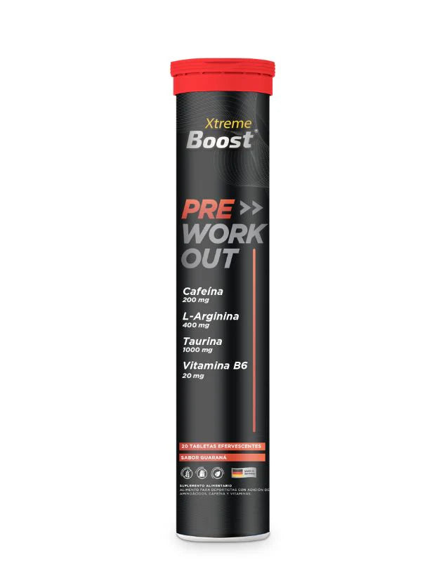 Xtreme Boost Pre Workout - 20 Tabletas Efervescentes