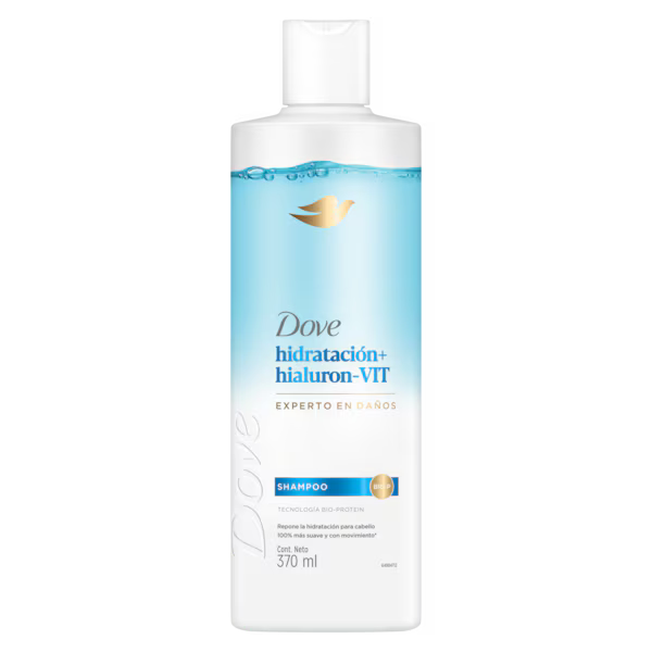 Dove Shampoo Hidratación+ Hialuron-VIT - 370ml