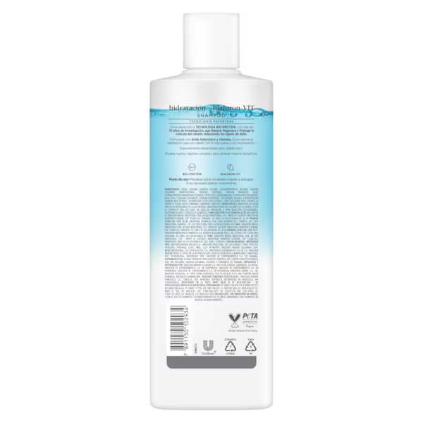 Dove Shampoo Hidratación+ Hialuron-VIT - 370ml