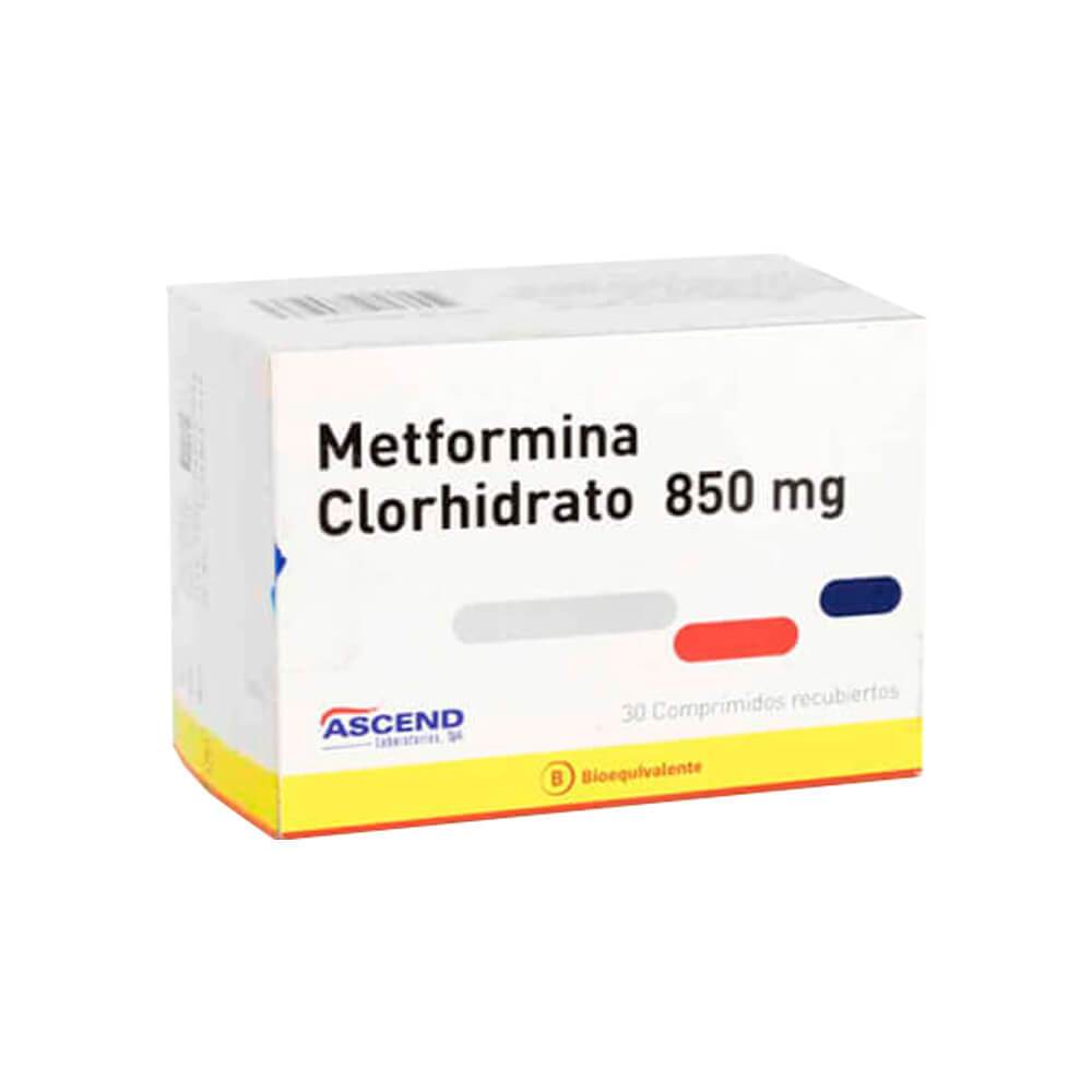 Metformina Comprimidos Recubiertos 850mg - 60 unidades - Farmacias Curie