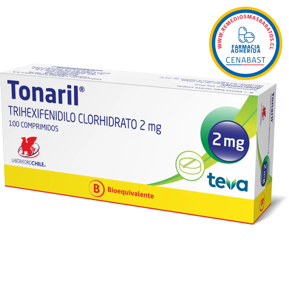 Tonaril 2mg - 100 Comprimidos - Medicamento Cenabast