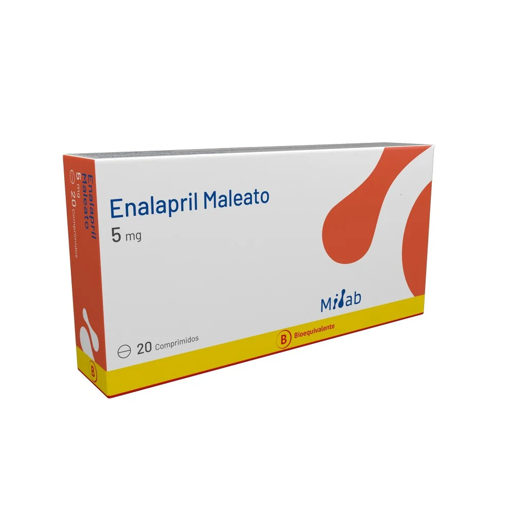 Enalapril 5mg - 20 Comprimidos
