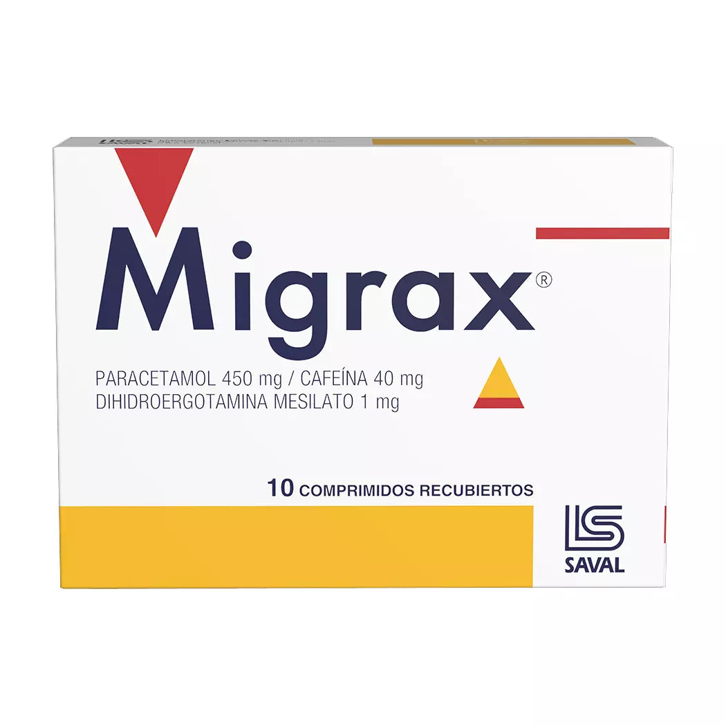 Migrax - 10 Comprimidos Recubiertos