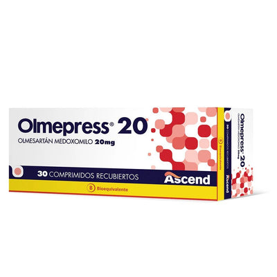 Olmepress 20mg - 30 Comprimidos Recubiertos