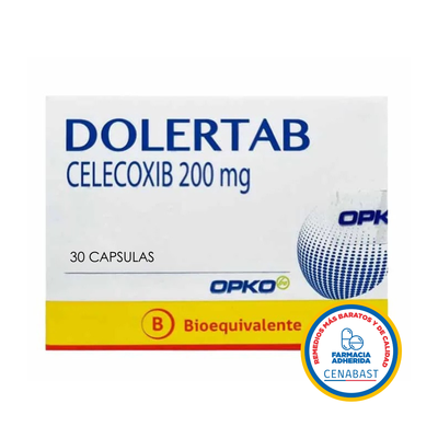 Dolertab 200mg - 30 Cápsulas - Medicamento Cenabast