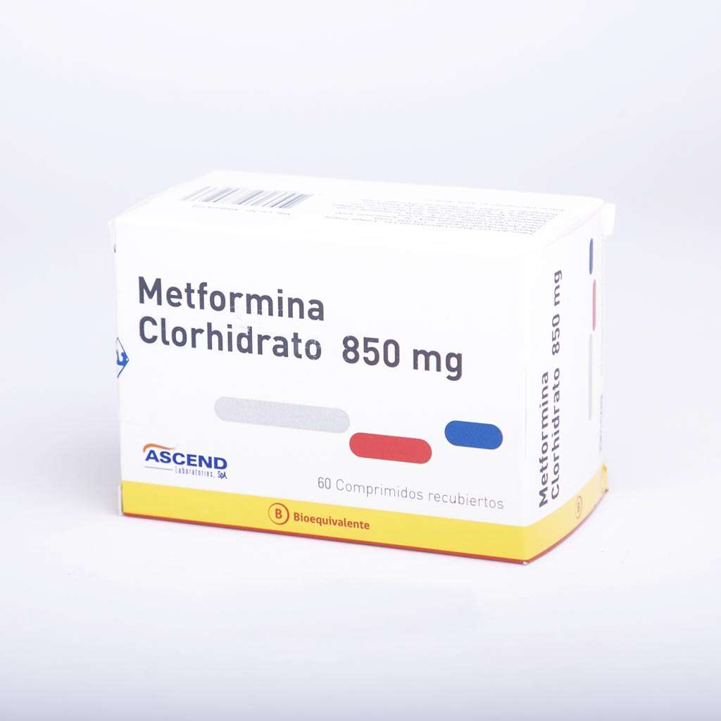 Metformina 850mg - 60 Comprimidos Recubiertos
