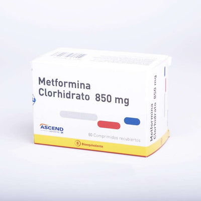 Metformina 850mg - 60 Comprimidos Recubiertos