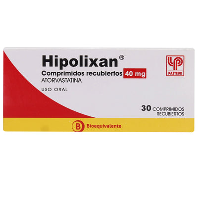 Hipolixan 40mg - 30 Comprimidos Recubiertos