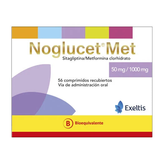 Noglucet Met 50/1000mg - 56 Comprimidos Recubiertos - Farmacias Curie