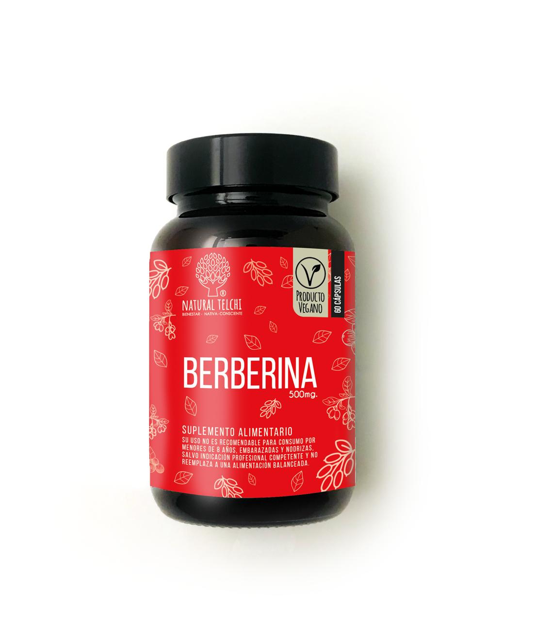 Berberina 500 mg - 60 Cápsulas