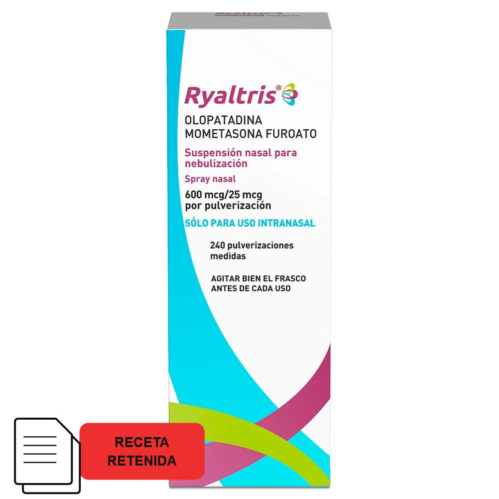 Ryaltris 600mcg/ 25mcg - Suspensión Nasal para Nebulización