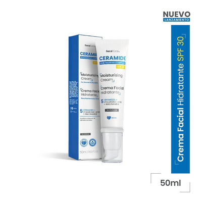 Ceramide Crema Facial Hidratante FPS 30 - 50 mL