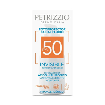 Protector Solar Petrizzio Invisible Fluido FPS 50 - 40 mL